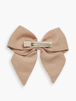 Pastel pink linen sailor bow Accessories Amaia    - Collagerie