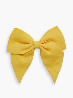 Sunny yellow linen sailor bow Accessories Amaia    - Collagerie