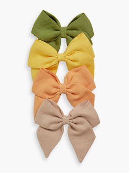 Pastel pink linen sailor bow Accessories Amaia    - Collagerie