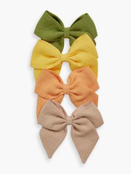 Sunny yellow linen sailor bow Accessories Amaia    - Collagerie