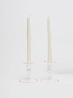 Pink Isla candleholders, set of 2  Maison Margaux    - Collagerie