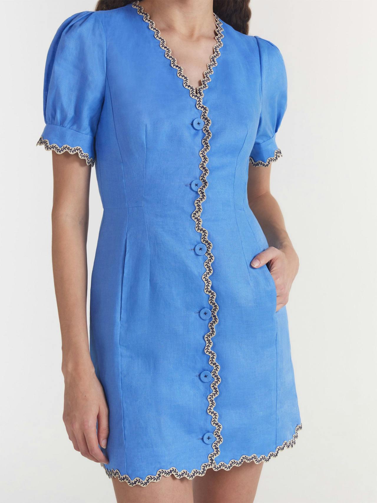 Peri blue Marlee dress Dress Saloni    - Collagerie