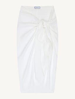 The sarong hemp, white Sarong With Nothing Underneath    - Collagerie