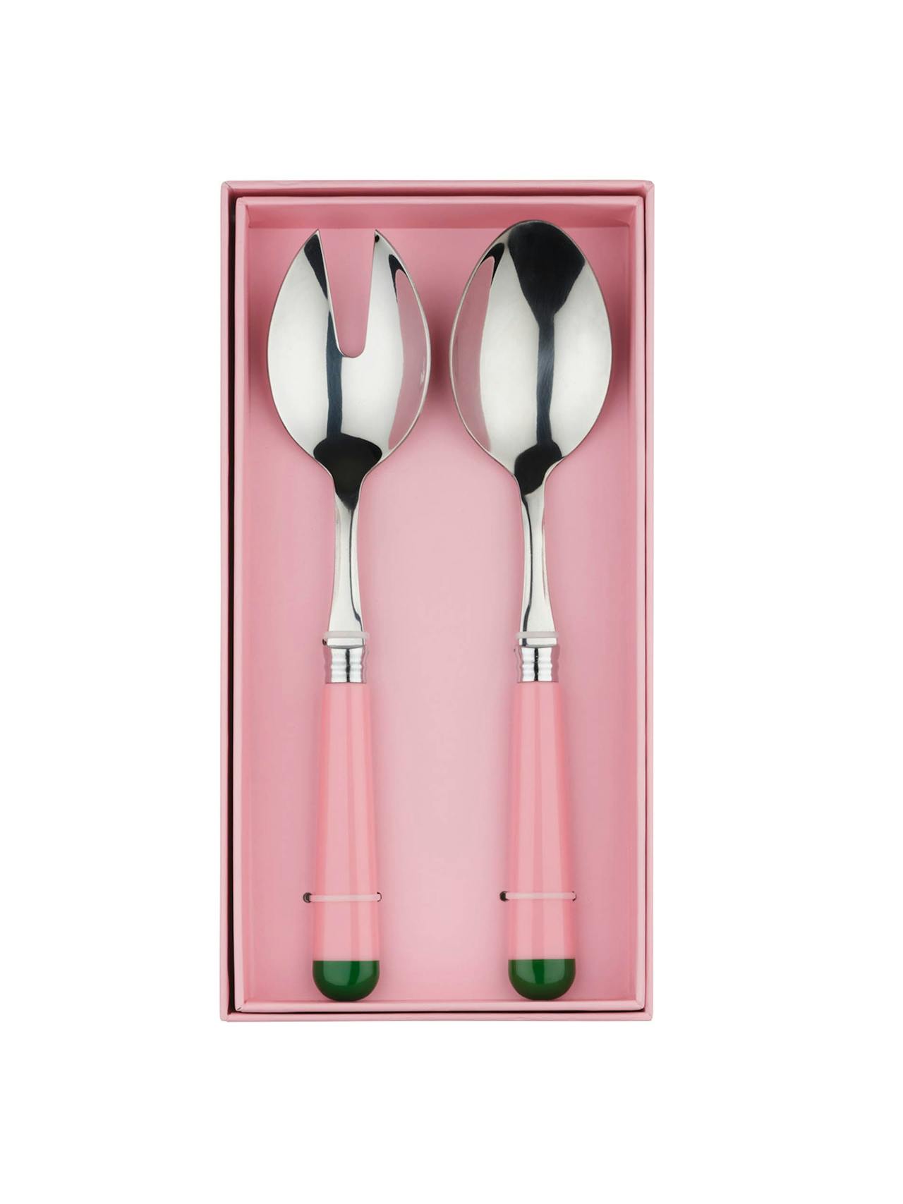 Pink and green salad servers  In the Roundhouse    - Collagerie