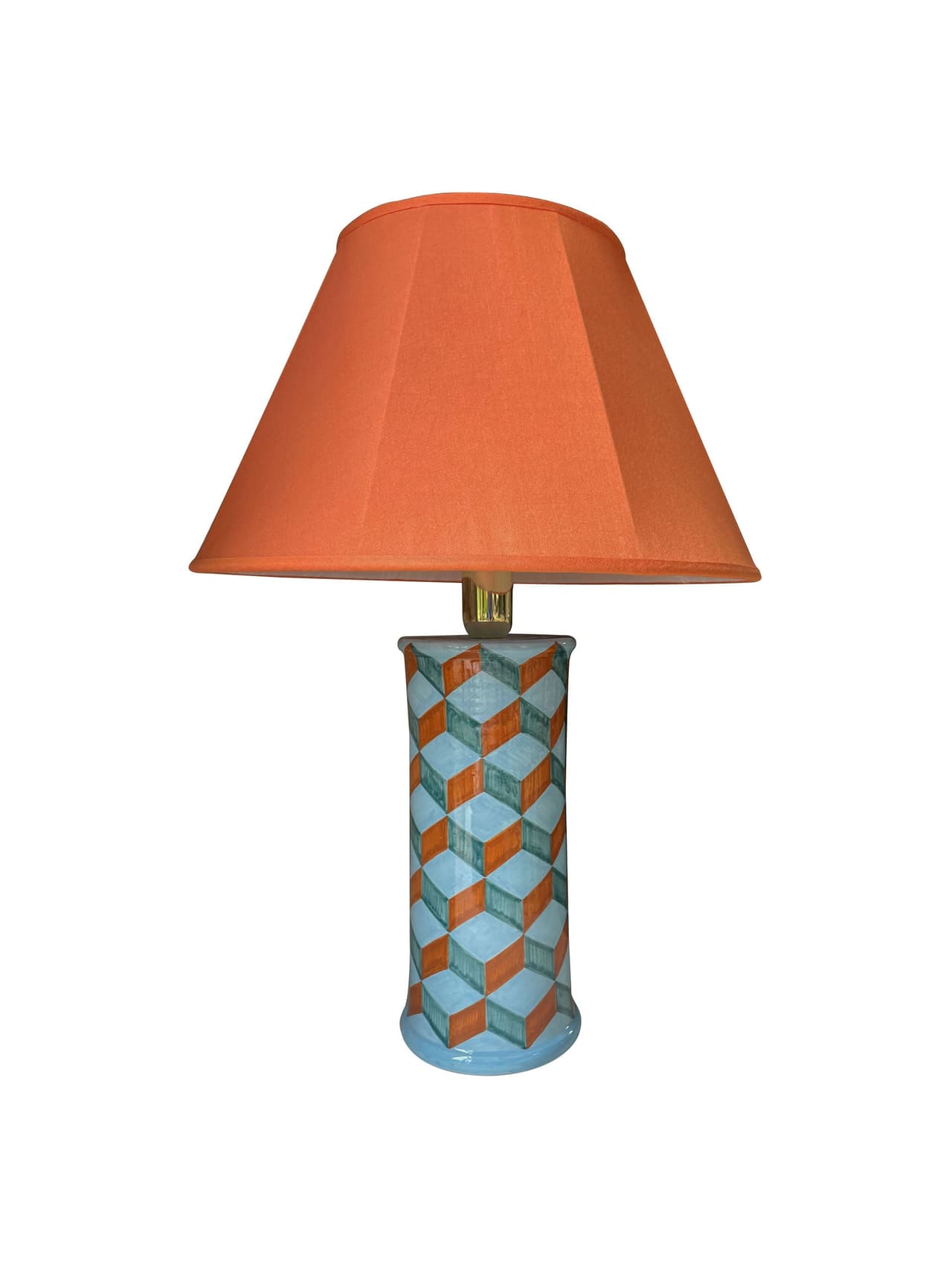 Square eyed lamp, blue