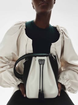 White, black and green Bollo midi bag Strathberry x Collagerie Bollo Midi Strathberry x Collagerie    - Collagerie