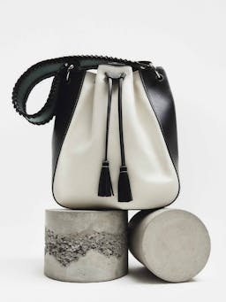 White, black and green Bollo midi bag Strathberry x Collagerie Bollo Midi Strathberry x Collagerie    - Collagerie