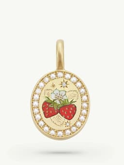 Strawberries and cream charm Pendant Cece Jewellery Charm only   - Collagerie