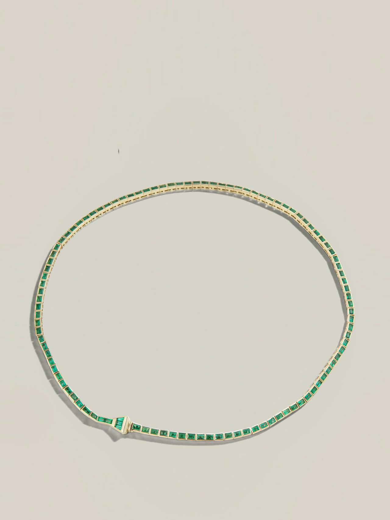The Lucky One emerald necklace