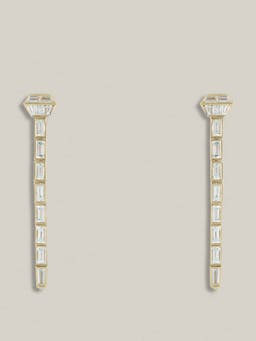 The Lucky One long diamond earrings EARRING Lucy Delius    - Collagerie