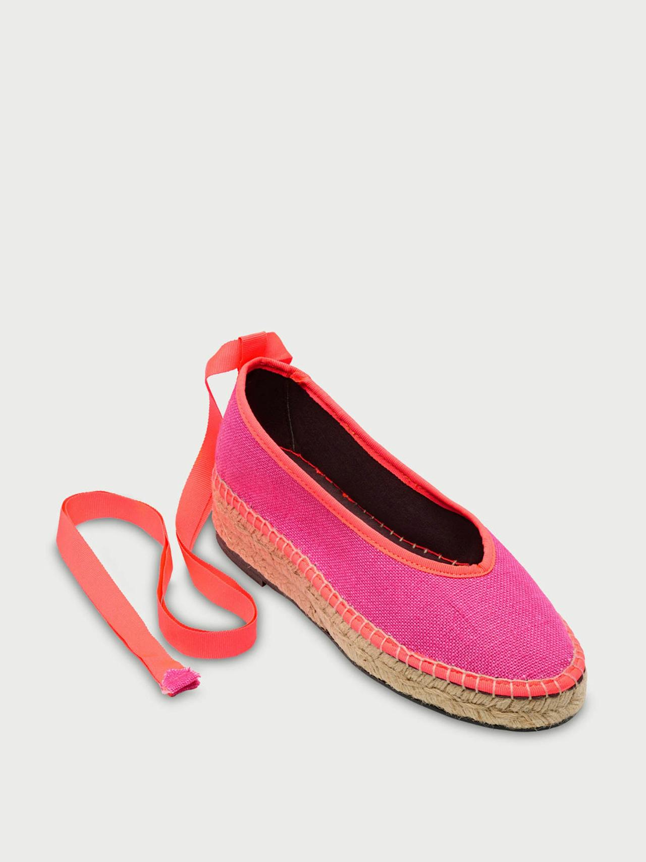 Pink Summer swing flats Ribbon Flabelus    - Collagerie