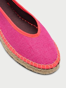 Pink Summer swing flats Ribbon Flabelus    - Collagerie