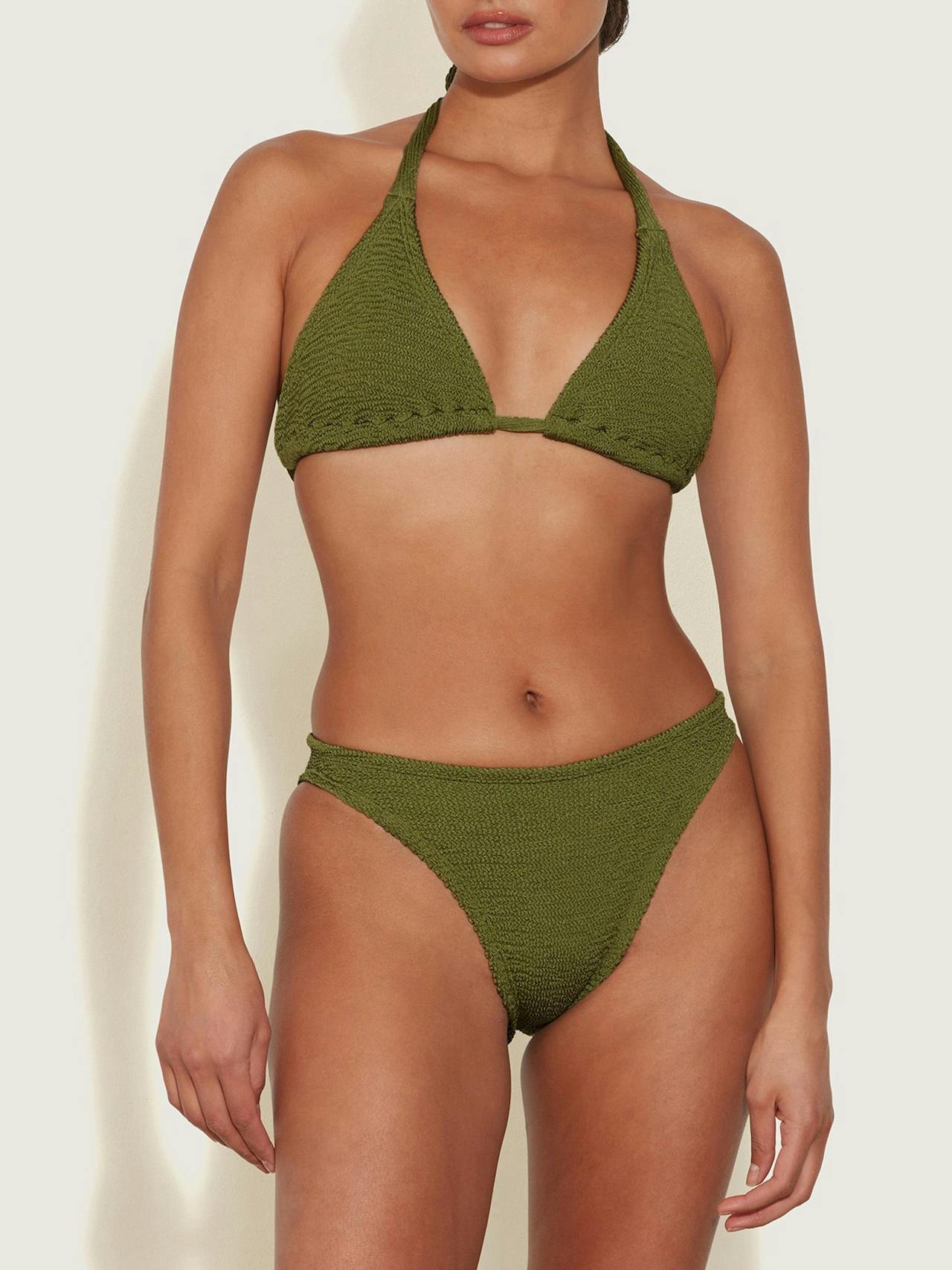 Metallic moss Tammy bikini Bikini Hunza G    - Collagerie