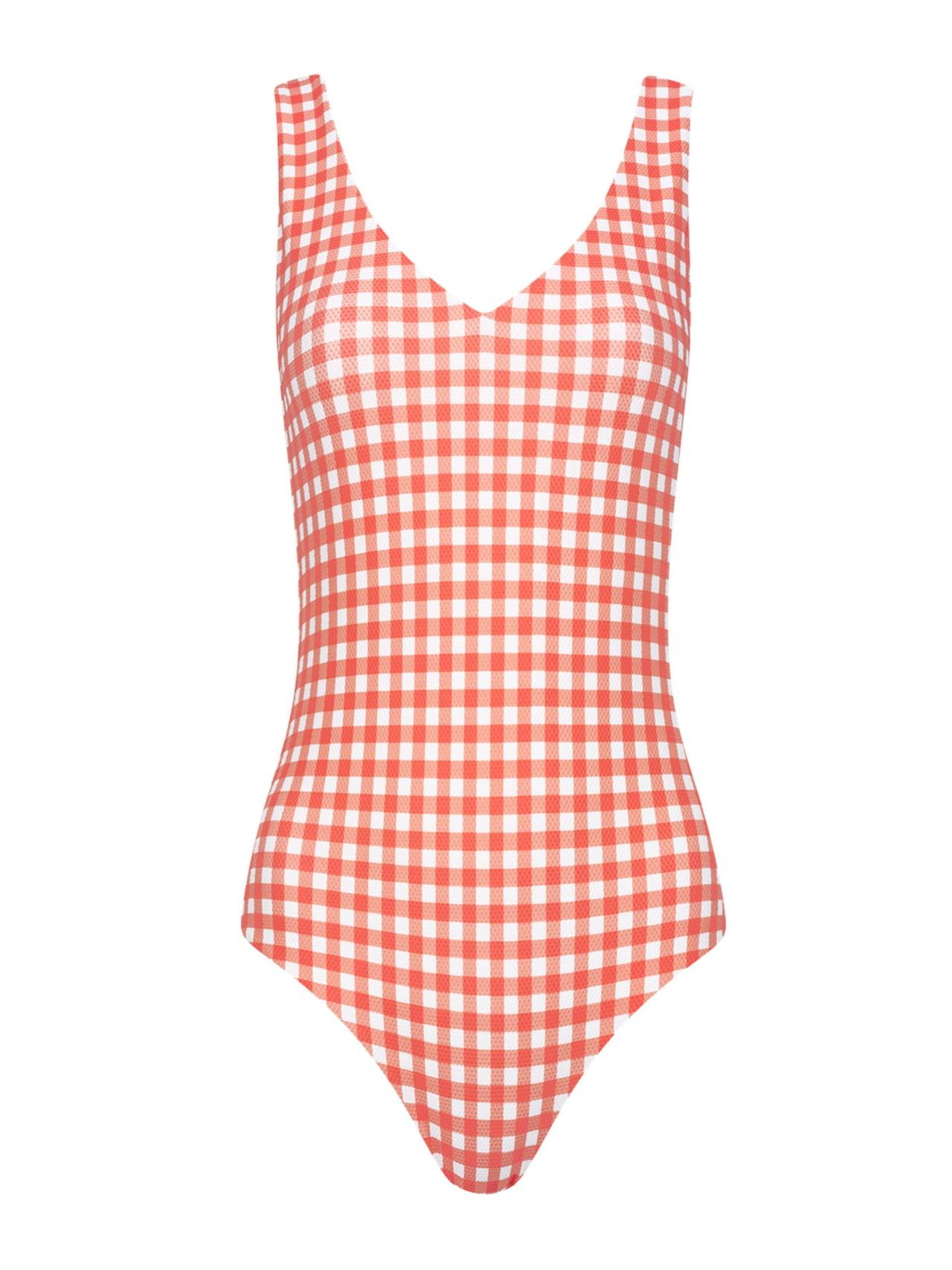 The Milly swimsuit in coral gingham