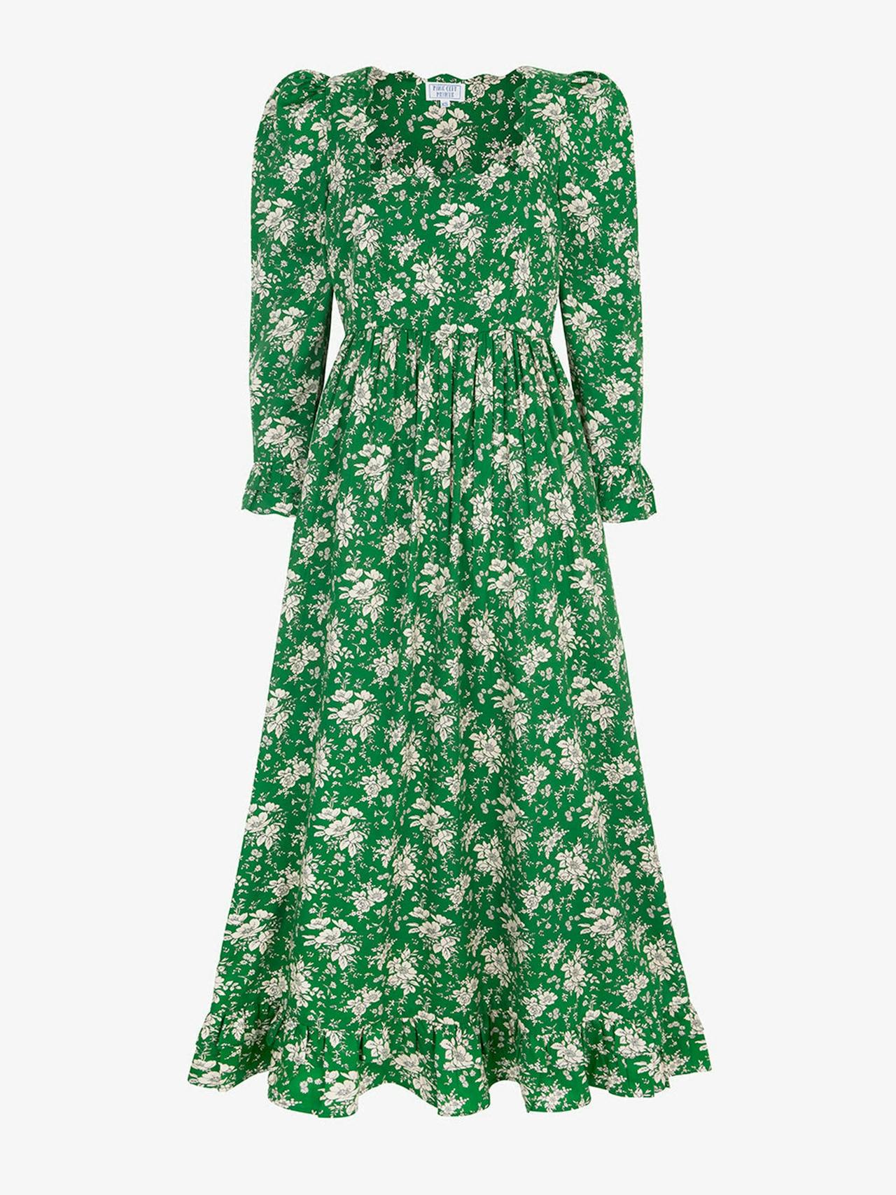 Pine bouquet Tilda dress