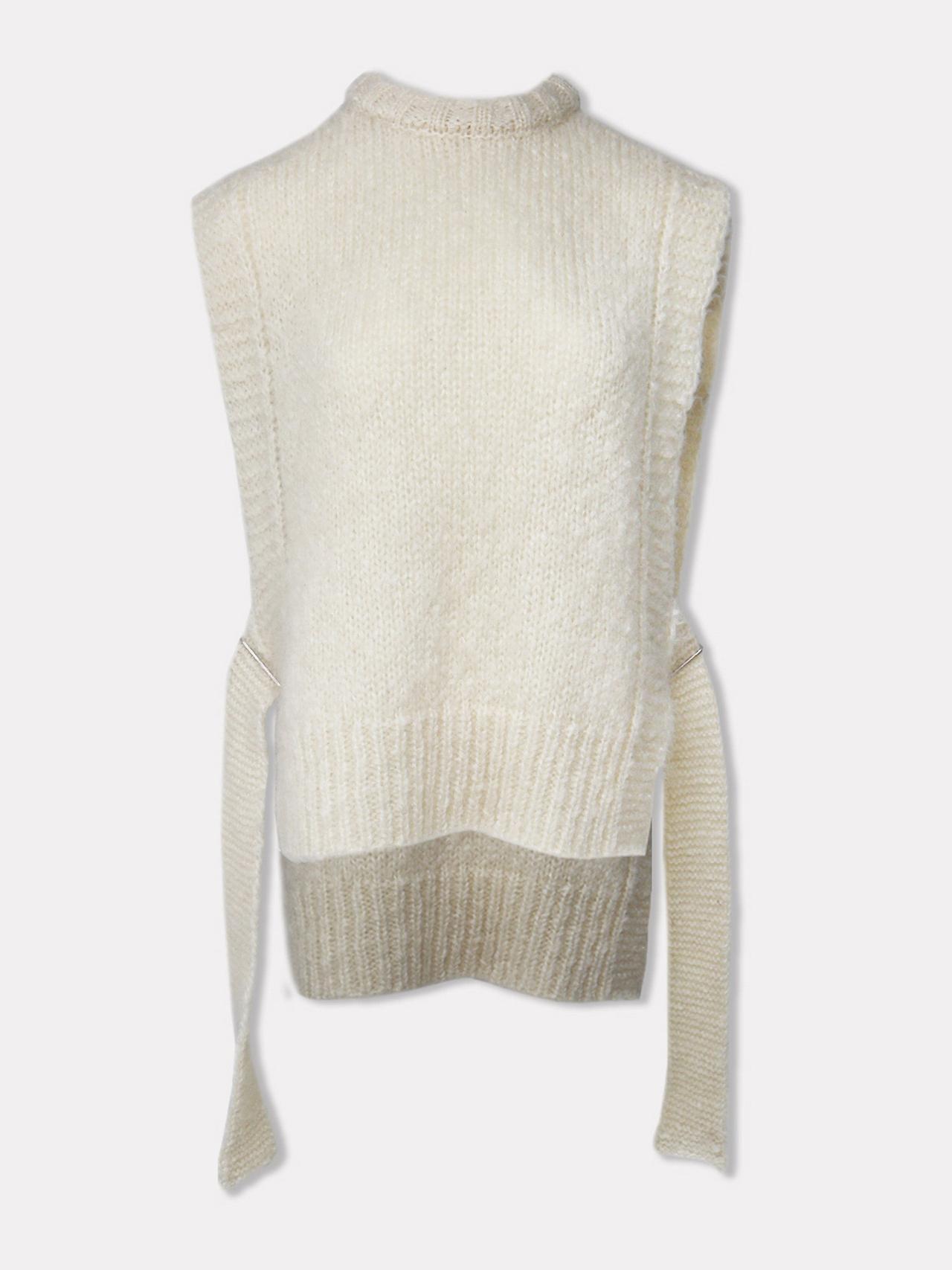 Kalvos sea salt mohair vest