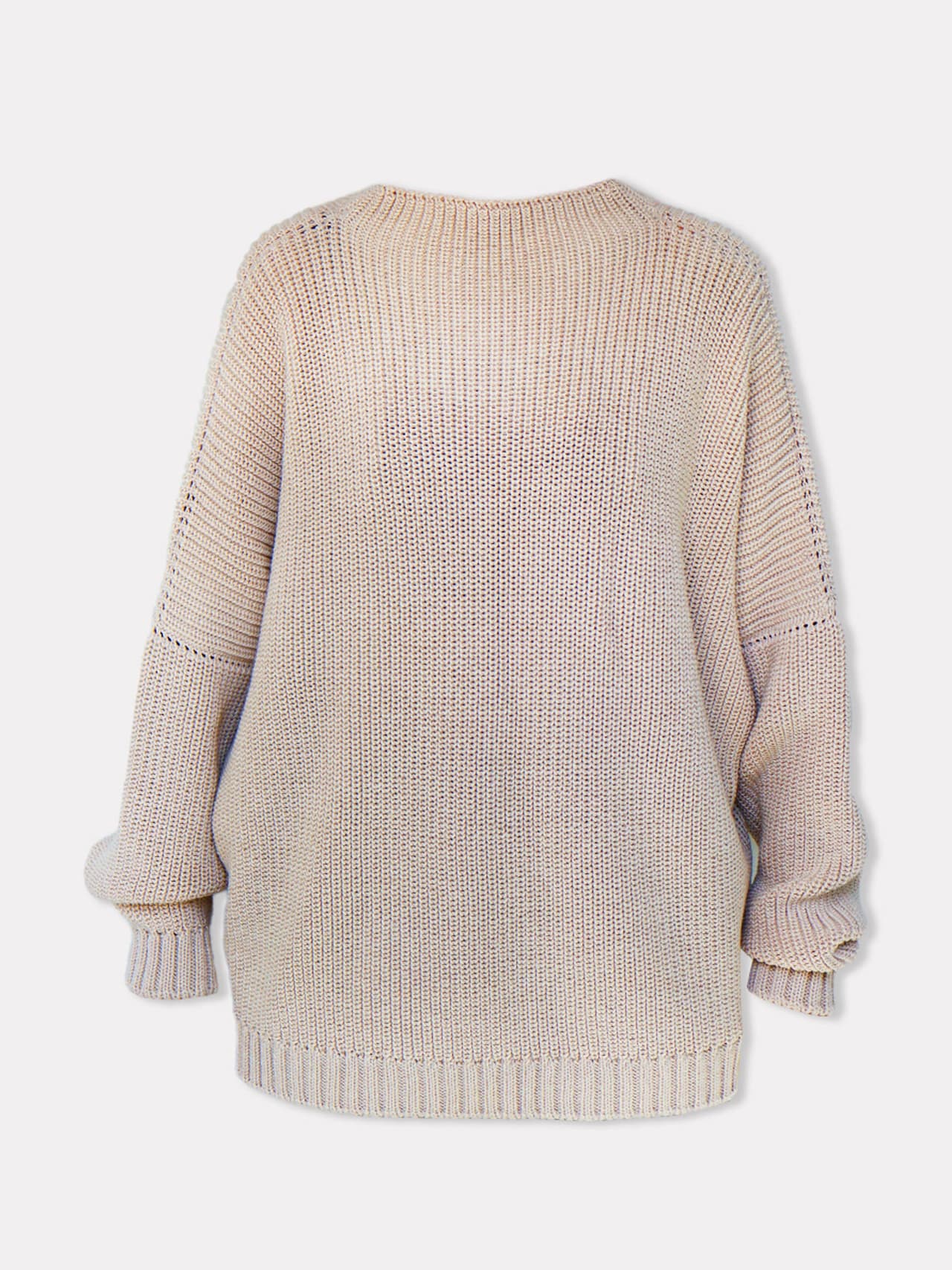 Laumės beige merino wool sweater Merino Wool Sweater The Knotty Ones    - Collagerie