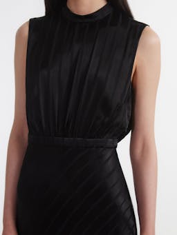 Black Fleur F silk dress Dress Saloni    - Collagerie