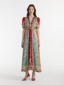 Paisley vinews Tabitha dress Dress Saloni    - Collagerie