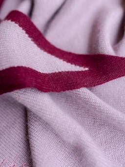 Merino triangle scarf in lilac and burgundy Style > Womens Scarves > Merino Scarves > Triangle TBCo    - Collagerie