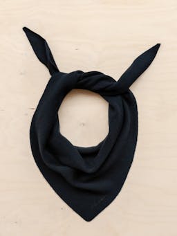 Merino triangle scarf in black Style > Womens Scarves > Merino Scarves > Triangle TBCo    - Collagerie