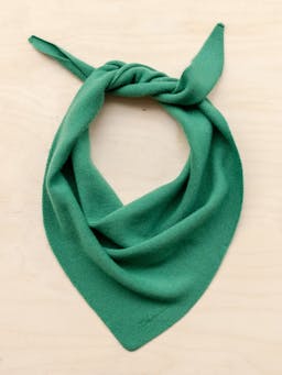 Merino triangle scarf in green Style > Womens Scarves > Merino Scarves > Triangle TBCo    - Collagerie