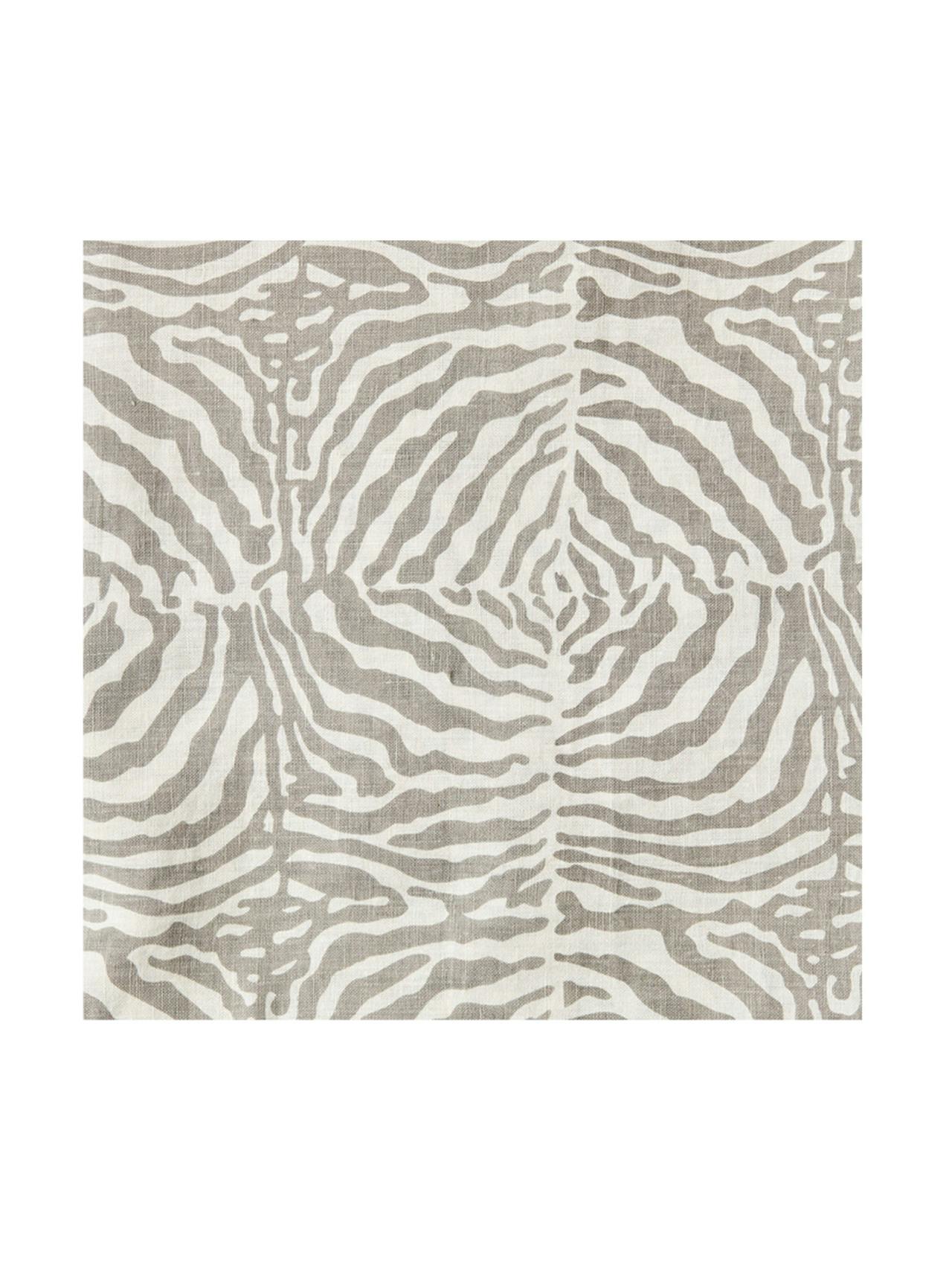 Grey zebra tablecloth