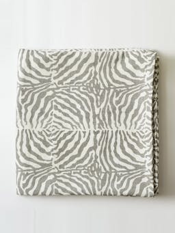 Grey zebra tablecloth SALES Maison Margaux    - Collagerie