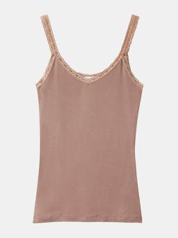 Taupe lace cami Lace Cami Stripe & Stare    - Collagerie