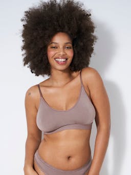 Taupe t-shirt bra T-shirt Bra Stripe & Stare    - Collagerie