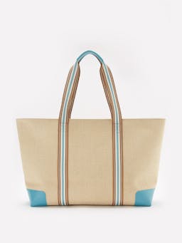 The Luxe beach bag in tropicana teal Bags London Velvet    - Collagerie