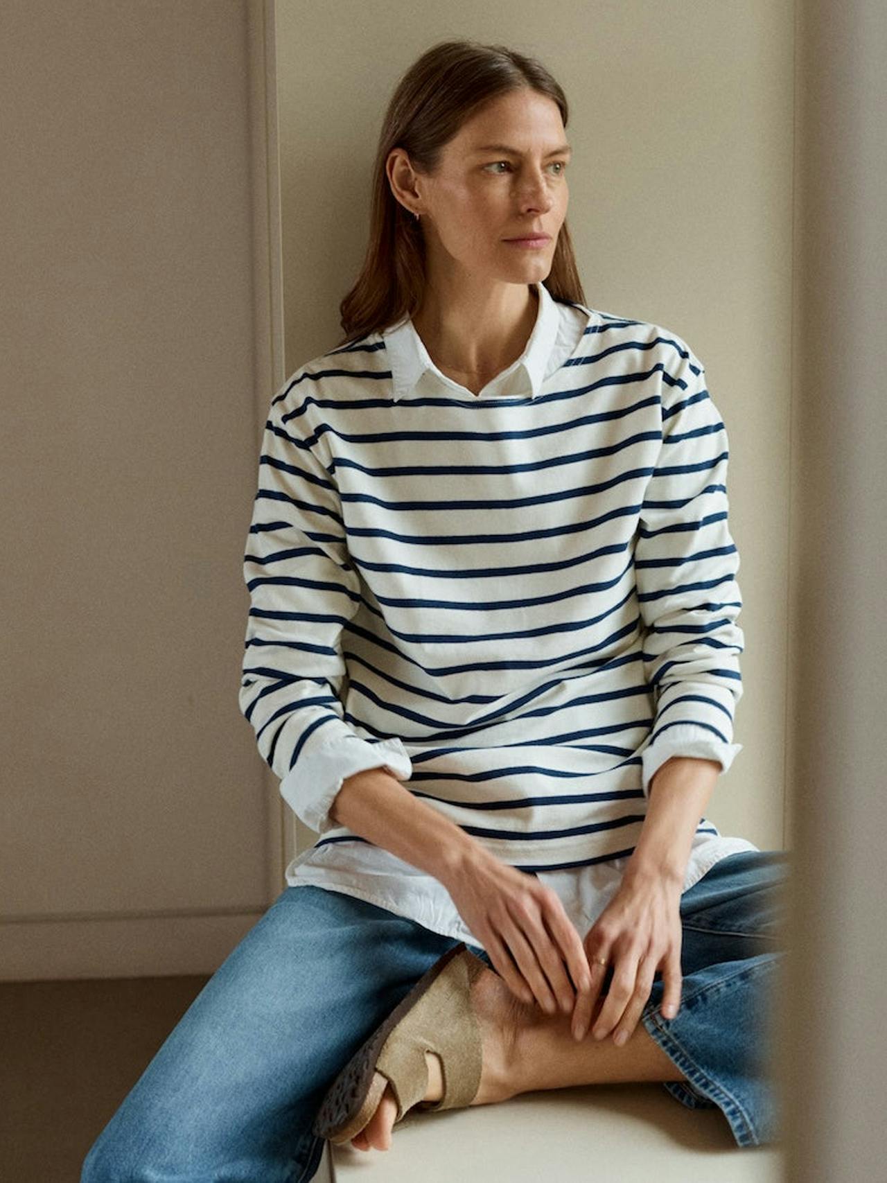 The Breton jersey The BRETON JERSEY Navygrey    - Collagerie