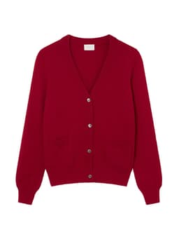 The cardigan in carmine Cardigan Navygrey XS   - Collagerie