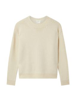 Undyed ecru Chunky field jumper The CHUNKY FIELD Navygrey    - Collagerie