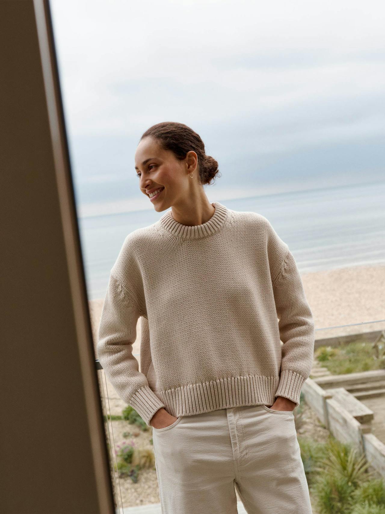 The easy cotton in marram Jumper Navygrey    - Collagerie