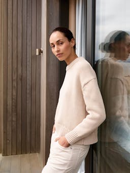 The easy cotton in marram Jumper Navygrey    - Collagerie