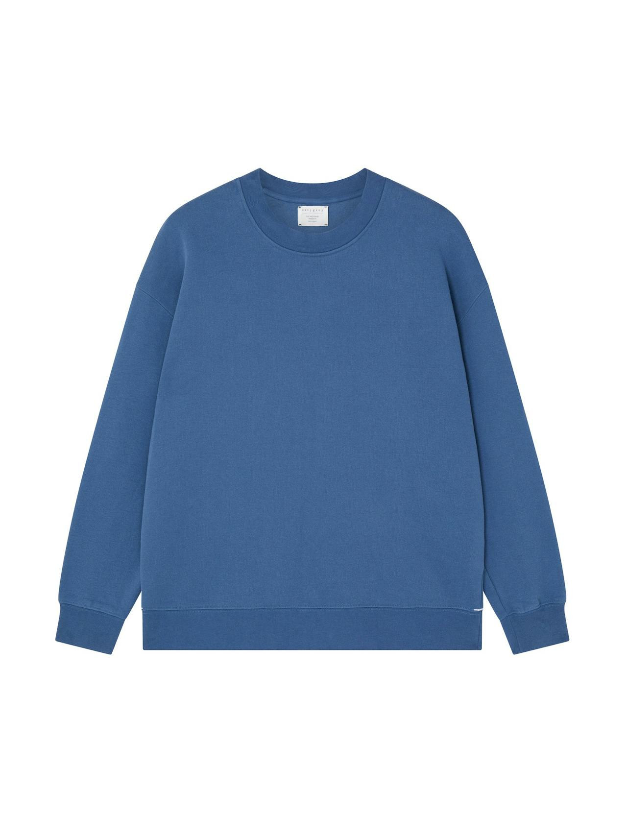 Ocean blue relaxed-fit sweatshirt