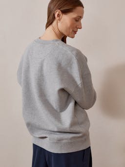 Slate grey relaxed-fit sweatshirt The Relaxed SWEATSHIRT Navygrey    - Collagerie