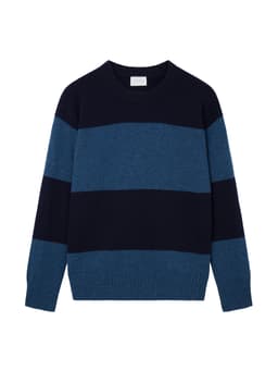 The relaxed in navy and atlantic blue Jumper Navygrey XS   - Collagerie