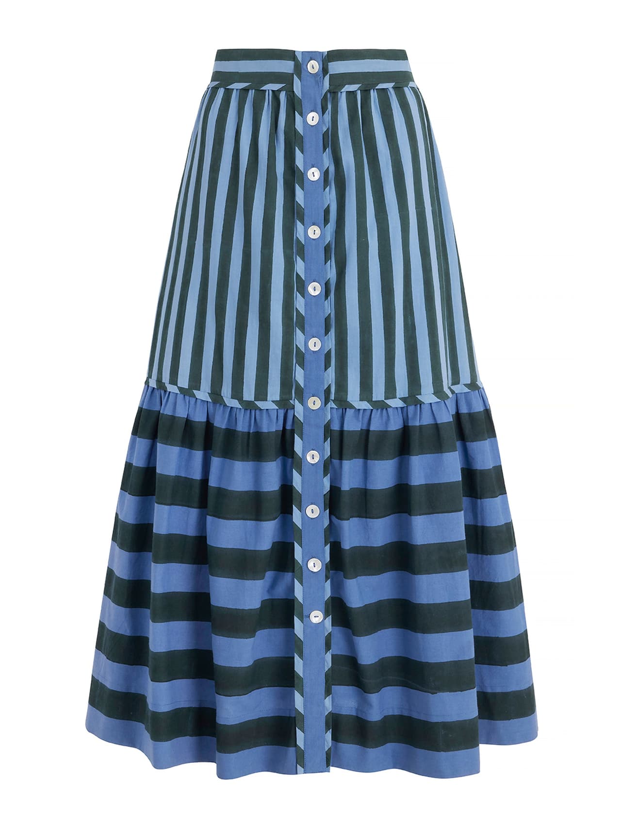 Ripley skirt in dusk stripe