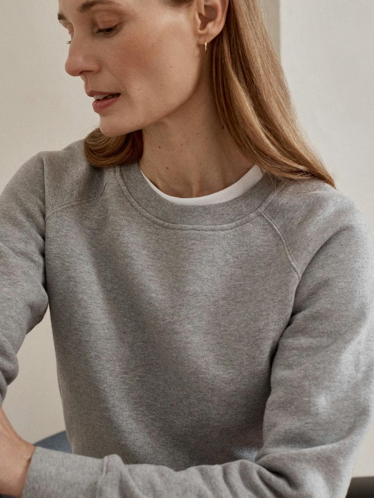 The vintage-ft sweatshirt in slate grey The SWEATSHIRT Navygrey    - Collagerie