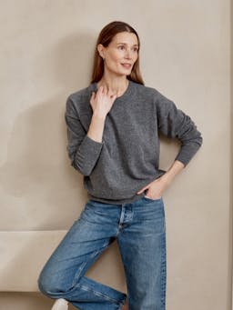 Atlantic grey Weekend relaxed top The WEEKEND RELAXED Navygrey    - Collagerie