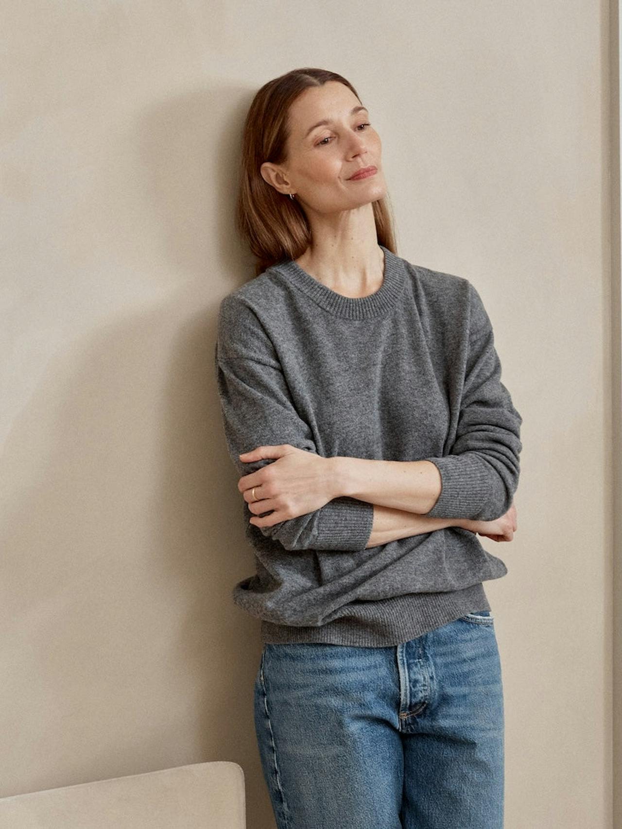 Atlantic grey Weekend relaxed top The WEEKEND RELAXED Navygrey    - Collagerie