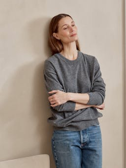 Atlantic grey Weekend relaxed top The WEEKEND RELAXED Navygrey    - Collagerie