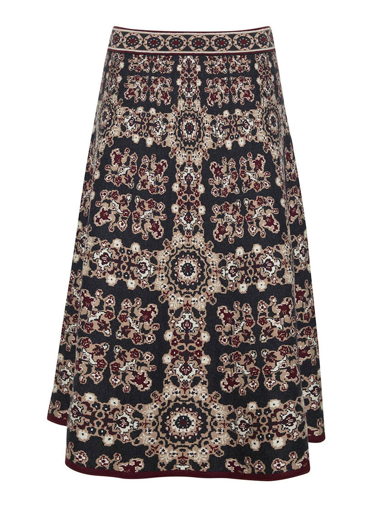 Grey maroon rita tile Tiffany skirt Skirts Cara Cara    - Collagerie