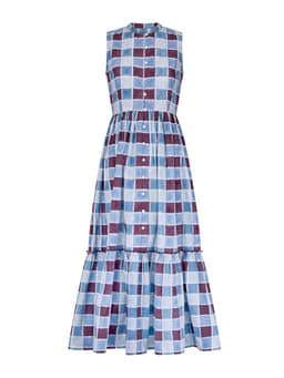 Blue zellige Tove dress Dress Daydress    - Collagerie