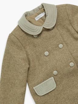 Sand tweed classic coat Baby & Child Clothing Amaia    - Collagerie