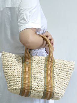 Gili raffia tote bag Handbag STELAR    - Collagerie