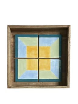 Yellow Room ceramic tiles, set of 4  Silo Studio    - Collagerie