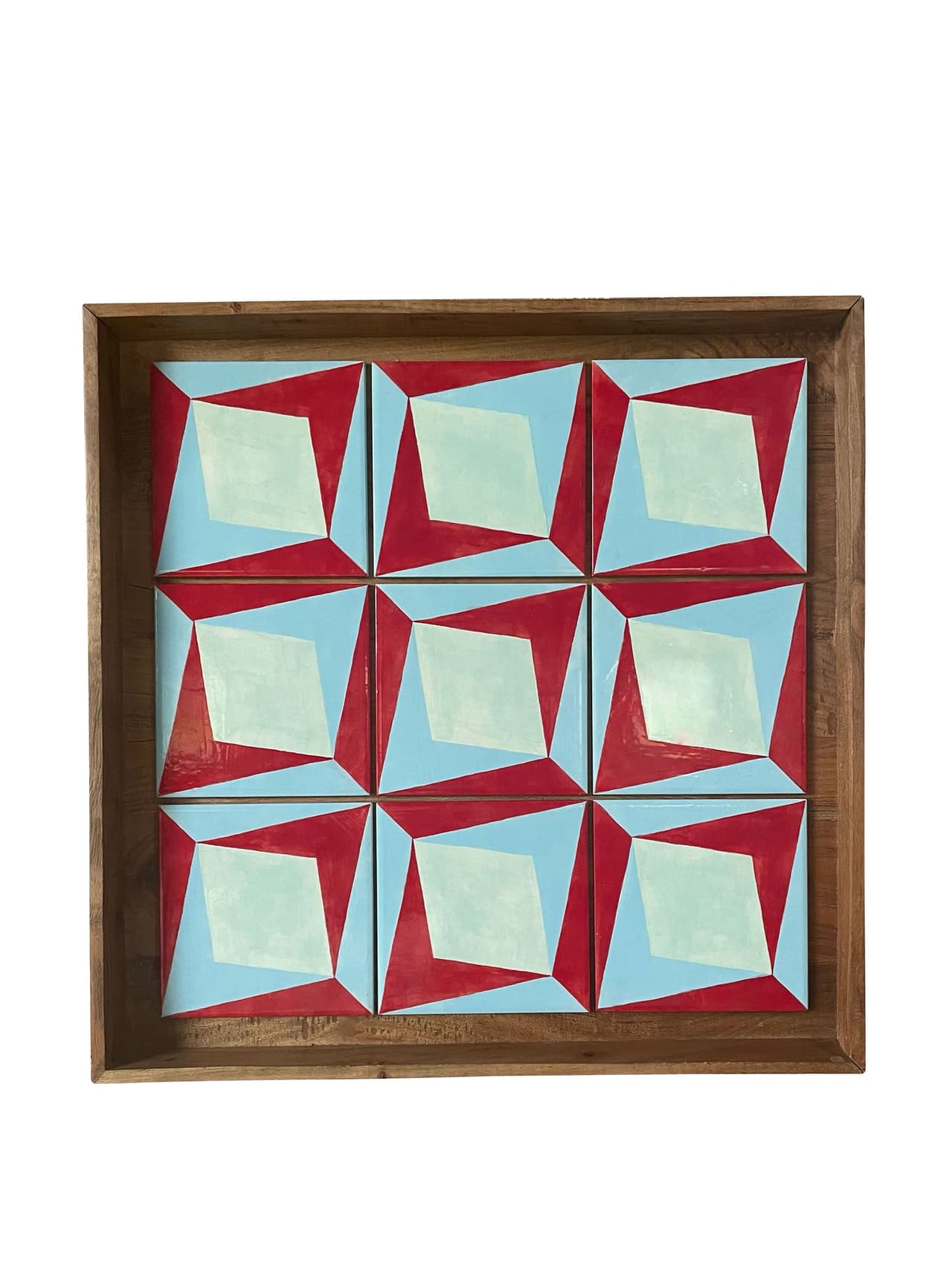 Diamonds ceramic tiles, set of 9  Silo Studio    - Collagerie